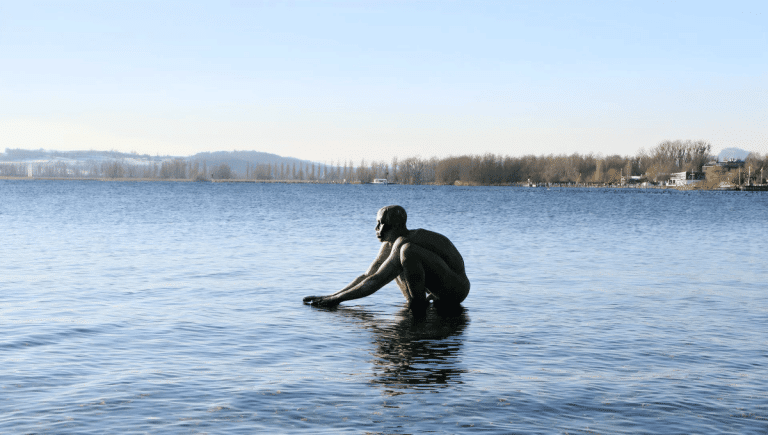 Mann im Wasser Radolfzelol
